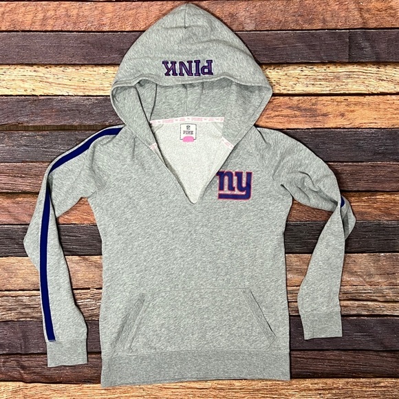 New York Giants NFL Football Victoria Secret Pink Hoodie Sweatshirt Pullover - Picture 1 of 6